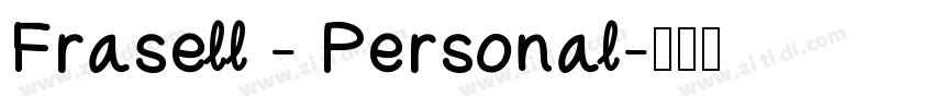 Frasell - Personal字体转换